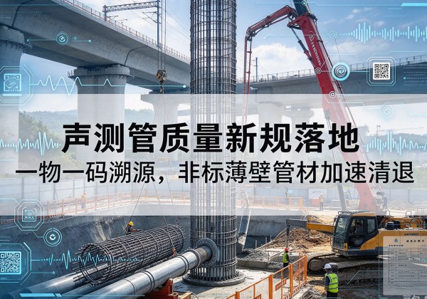 呼图壁声测管质量新规落地，一物一码溯源，非标薄壁管材加速清退